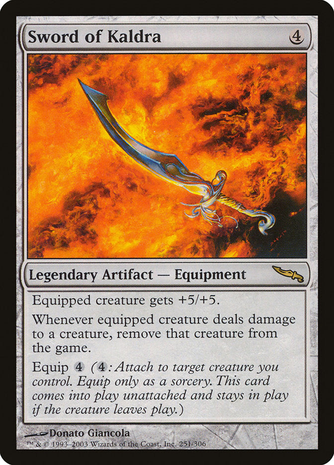 Sword of Kaldra [Mirrodin] | Shuffle n Cut Hobbies & Games