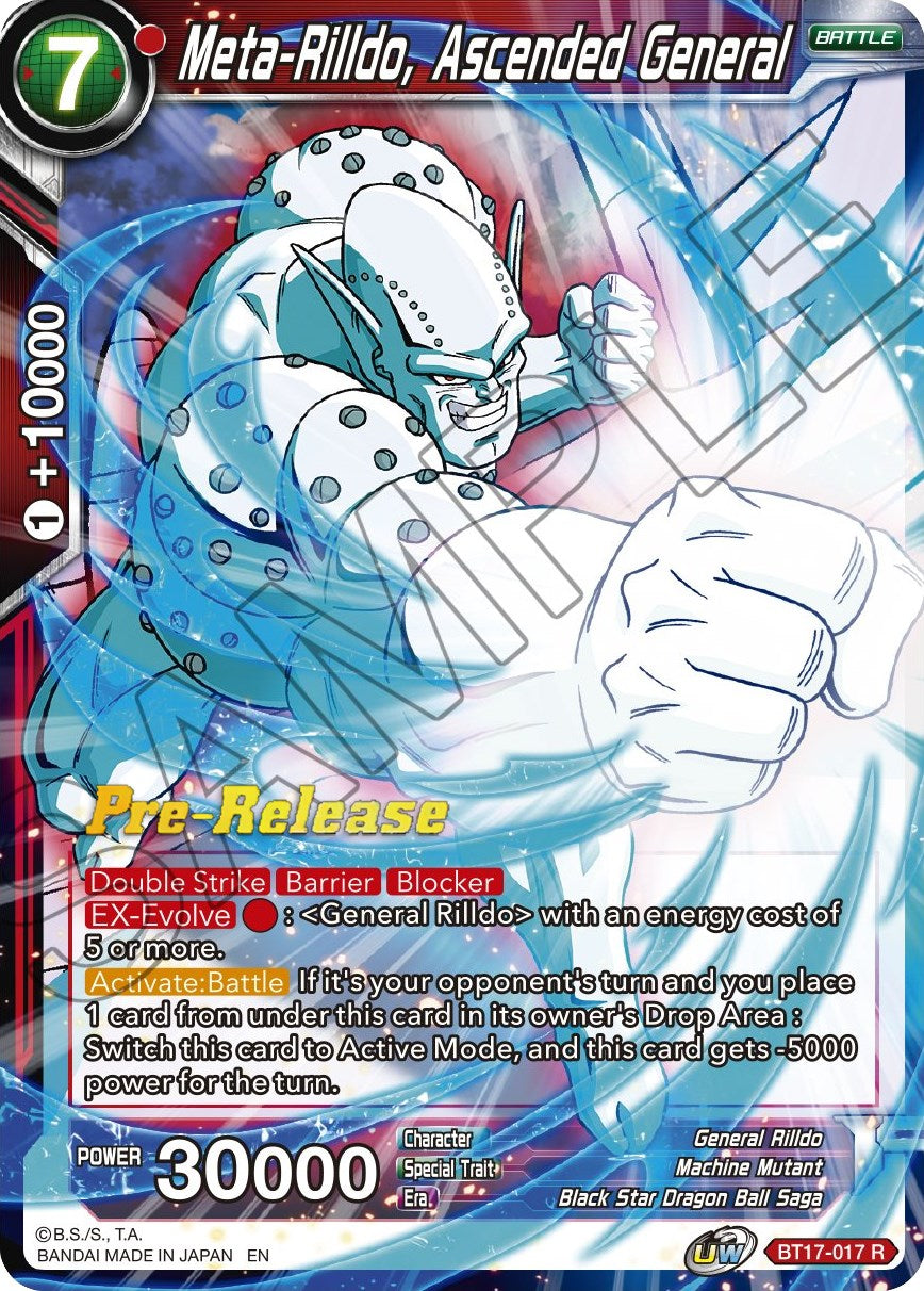 Meta-Rilldo, Ascended General (BT17-017) [Ultimate Squad Prerelease Promos] | Shuffle n Cut Hobbies & Games