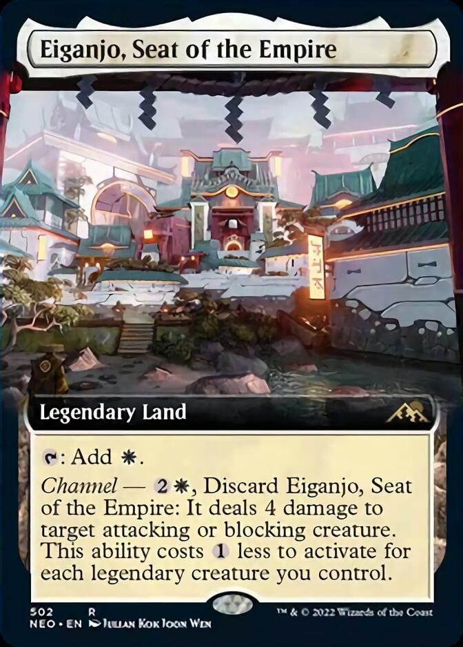 Eiganjo, Seat of the Empire (Extended Art) [Kamigawa: Neon Dynasty] | Shuffle n Cut Hobbies & Games