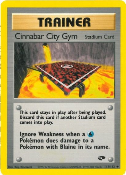 Cinnabar City Gym (113/132) [Gym Challenge Unlimited] | Shuffle n Cut Hobbies & Games