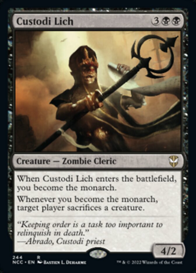 Custodi Lich [Streets of New Capenna Commander] | Shuffle n Cut Hobbies & Games