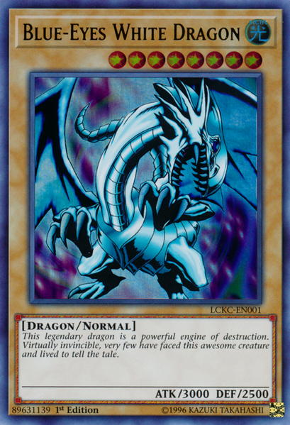 Blue-Eyes White Dragon (Version 1) [LCKC-EN001] Ultra Rare | Shuffle n Cut Hobbies & Games