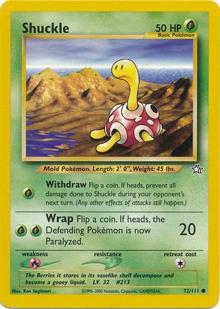 Shuckle (72/111) [Neo Genesis Unlimited] | Shuffle n Cut Hobbies & Games