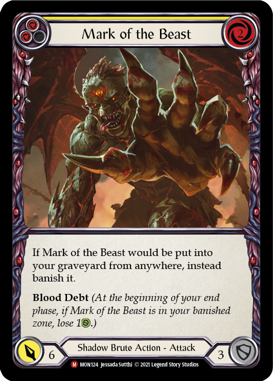 Mark of the Beast [MON124] 1st Edition Normal | Shuffle n Cut Hobbies & Games