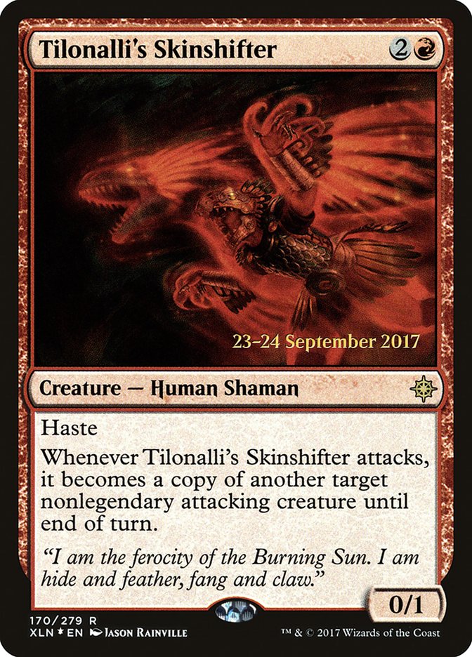 Tilonalli's Skinshifter [Ixalan Prerelease Promos] | Shuffle n Cut Hobbies & Games