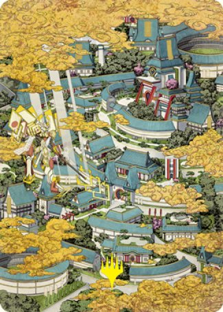 Plains 2 Art Card (Gold-Stamped Signature) [Kamigawa: Neon Dynasty Art Series] | Shuffle n Cut Hobbies & Games