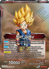 Son Goku // Son Goku, Pan, and Trunks, Space Adventurers (BT17-001) [Ultimate Squad Prerelease Promos] | Shuffle n Cut Hobbies & Games