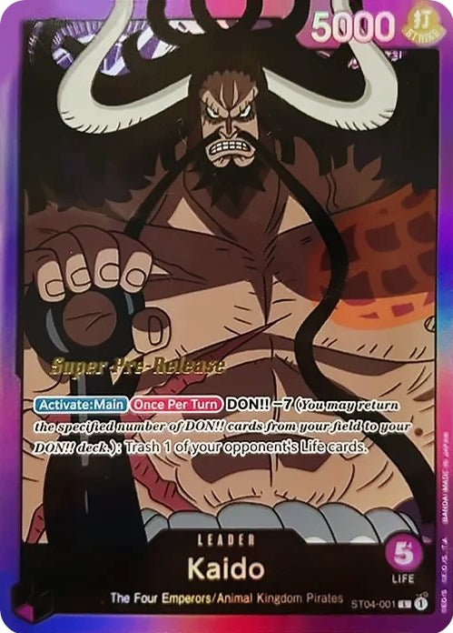 Kaido [Super Pre-Release Starter Deck: Animal Kingdom Pirates] | Shuffle n Cut Hobbies & Games