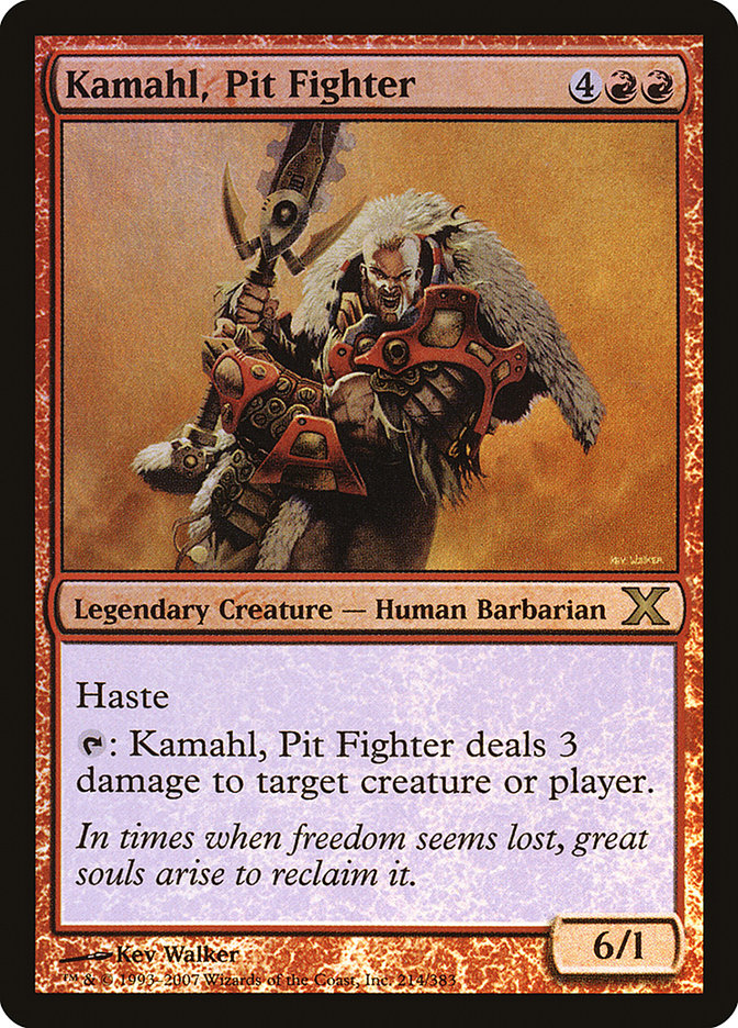 Kamahl, Pit Fighter (Premium Foil) [Tenth Edition] | Shuffle n Cut Hobbies & Games