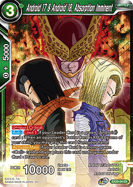 Android 17 & Android 18, Absorption Imminent (EX20-04) [Ultimate Deck 2022] | Shuffle n Cut Hobbies & Games