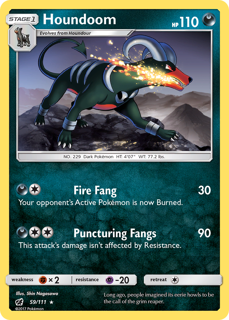 Houndoom (59/111) [Sun & Moon: Crimson Invasion] | Shuffle n Cut Hobbies & Games