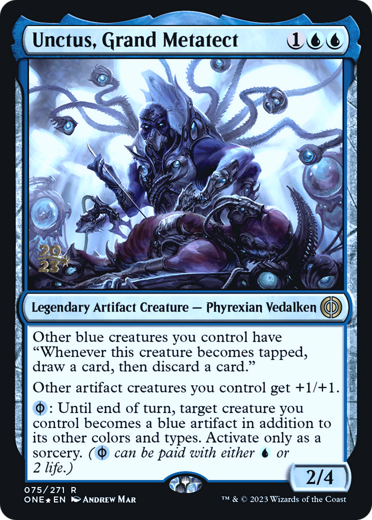 Unctus, Grand Metatect [Phyrexia: All Will Be One Prerelease Promos] | Shuffle n Cut Hobbies & Games