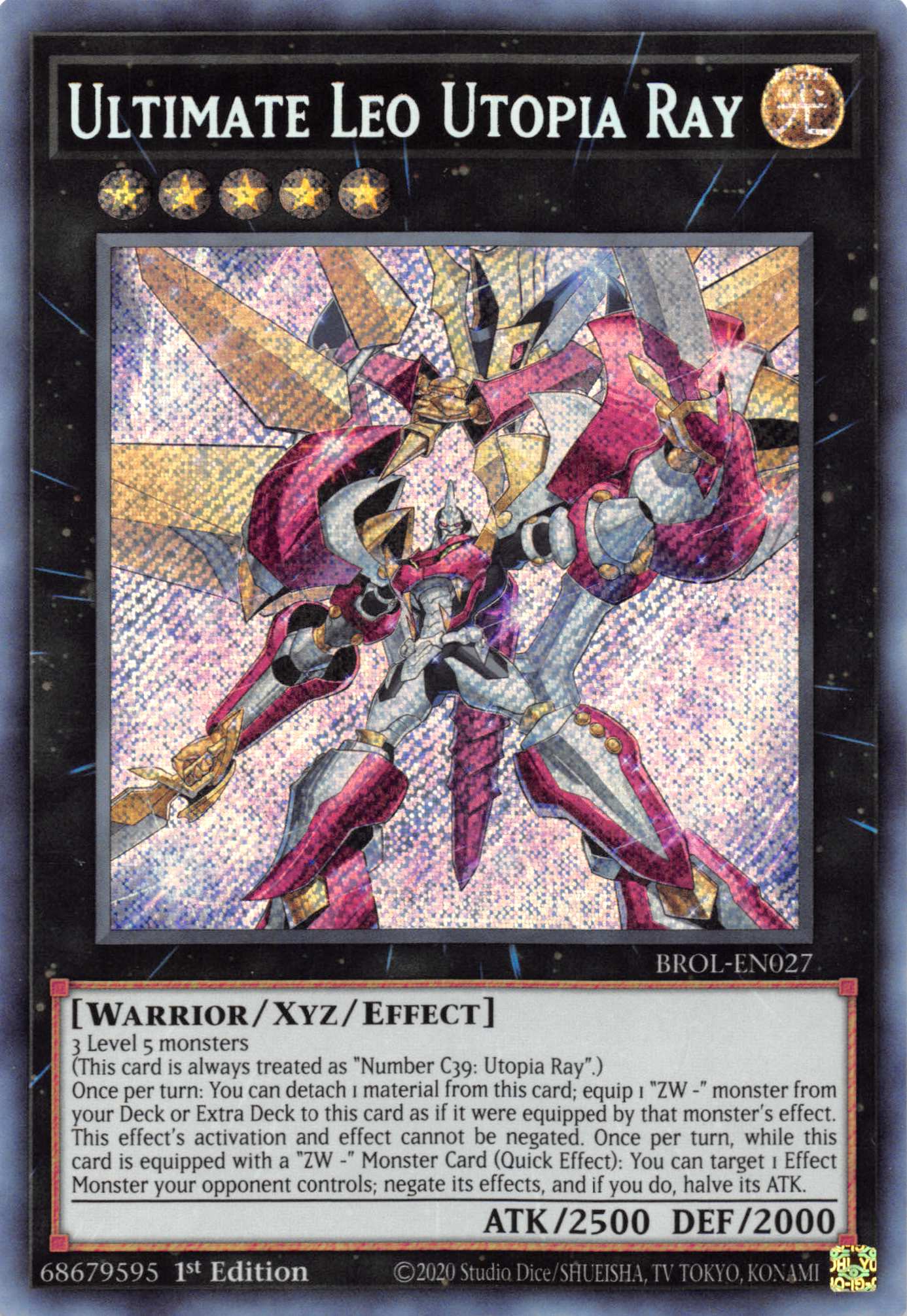 Ultimate Leo Utopia Ray [BROL-EN027] Secret Rare | Shuffle n Cut Hobbies & Games