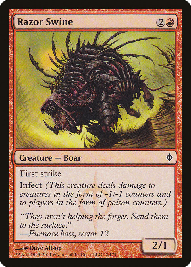 Razor Swine [New Phyrexia] | Shuffle n Cut Hobbies & Games