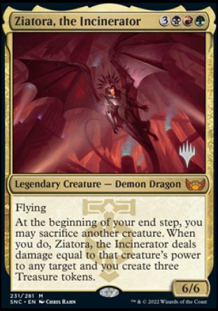 Ziatora, the Incinerator (Promo Pack) [Streets of New Capenna Promos] | Shuffle n Cut Hobbies & Games