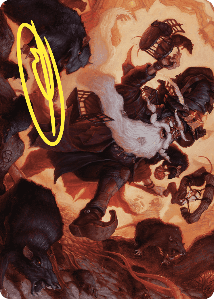 Tattered Ratter Art Card (Gold-Stamped Signature) [Wilds of Eldraine Art Series] | Shuffle n Cut Hobbies & Games