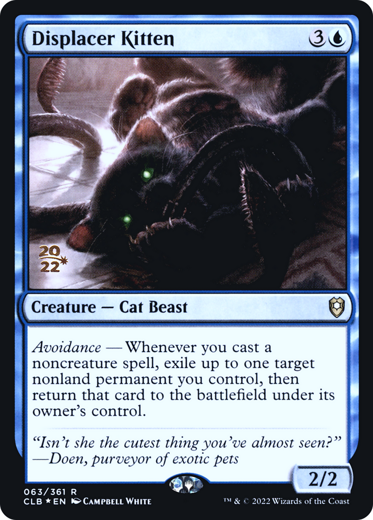 Displacer Kitten (Promo Pack) [The Lost Caverns of Ixalan Promos] | Shuffle n Cut Hobbies & Games