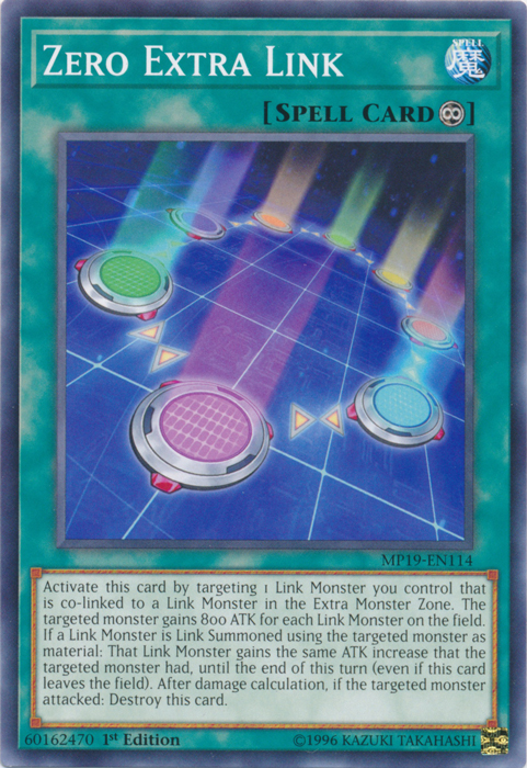 Zero Extra Link [MP19-EN114] Common | Shuffle n Cut Hobbies & Games
