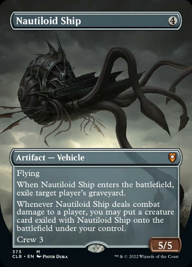 Nautiloid Ship (Borderless Alternate Art) [Commander Legends: Battle for Baldur's Gate] | Shuffle n Cut Hobbies & Games