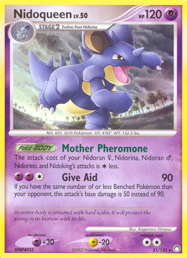 Nidoqueen (31/123) [Diamond & Pearl: Mysterious Treasures] | Shuffle n Cut Hobbies & Games