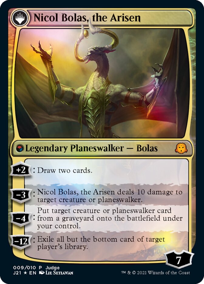 Nicol Bolas, the Ravager // Nicol Bolas, the Arisen [Judge Gift Cards 2021] | Shuffle n Cut Hobbies & Games