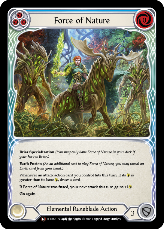 Force of Nature [U-ELE066] Unlimited Normal | Shuffle n Cut Hobbies & Games