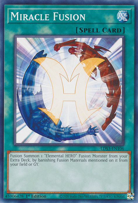 Miracle Fusion [LDS3-EN106] Common | Shuffle n Cut Hobbies & Games