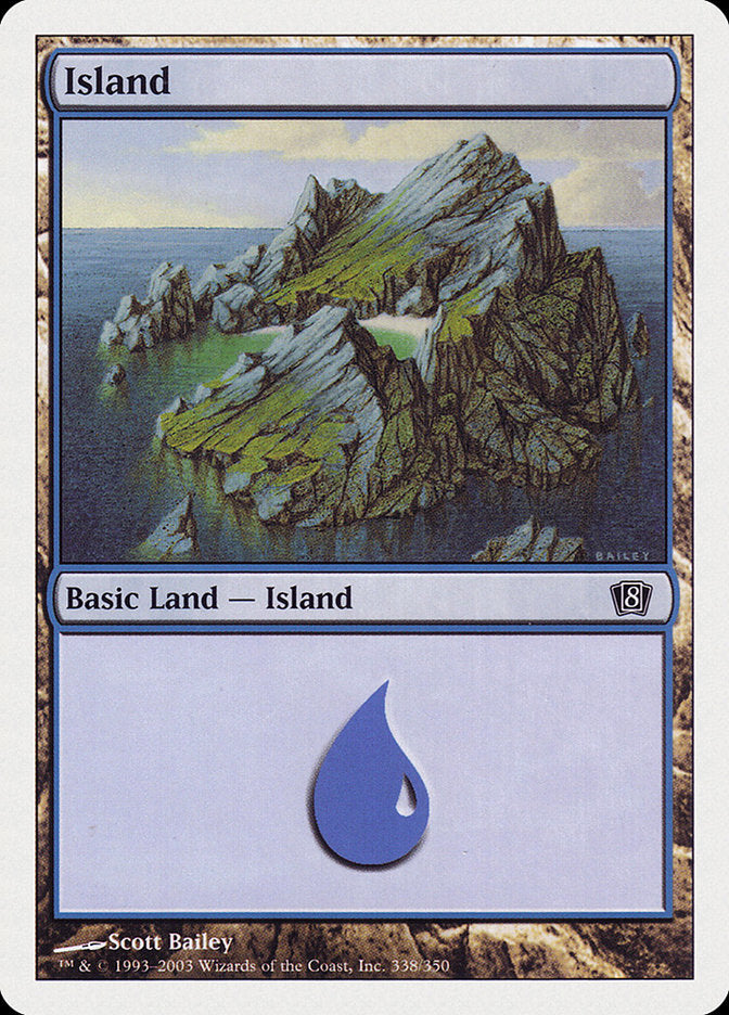 Island (338) [Eighth Edition] | Shuffle n Cut Hobbies & Games
