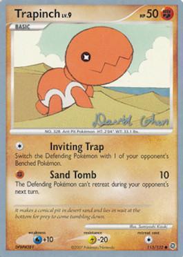 Trapinch LV.9 (115/132) (Stallgon - David Cohen) [World Championships 2009] | Shuffle n Cut Hobbies & Games