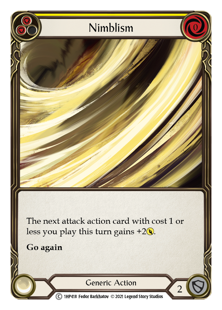 Nimblism (Yellow) [1HP418] | Shuffle n Cut Hobbies & Games