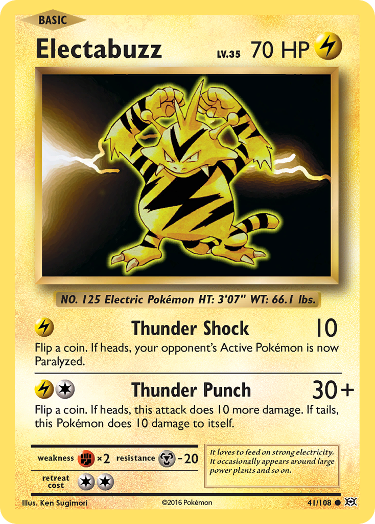 Electabuzz (41/108) [XY: Evolutions] | Shuffle n Cut Hobbies & Games