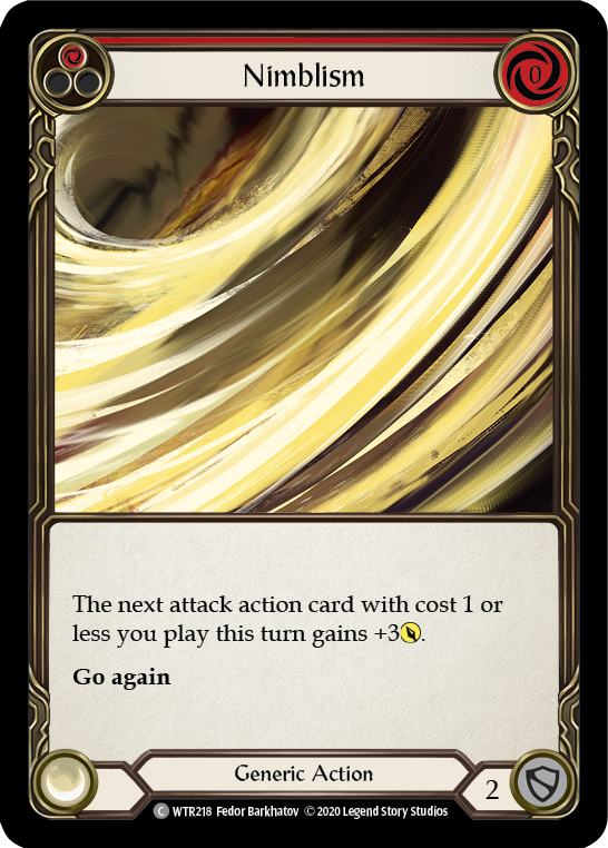 Nimblism (Red) [U-WTR218] (Welcome to Rathe Unlimited)  Unlimited Rainbow Foil | Shuffle n Cut Hobbies & Games