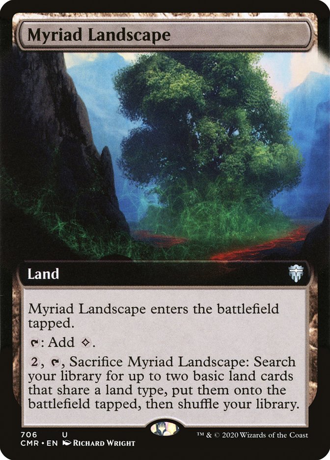 Myriad Landscape (Extended Art) [Commander Legends] | Shuffle n Cut Hobbies & Games
