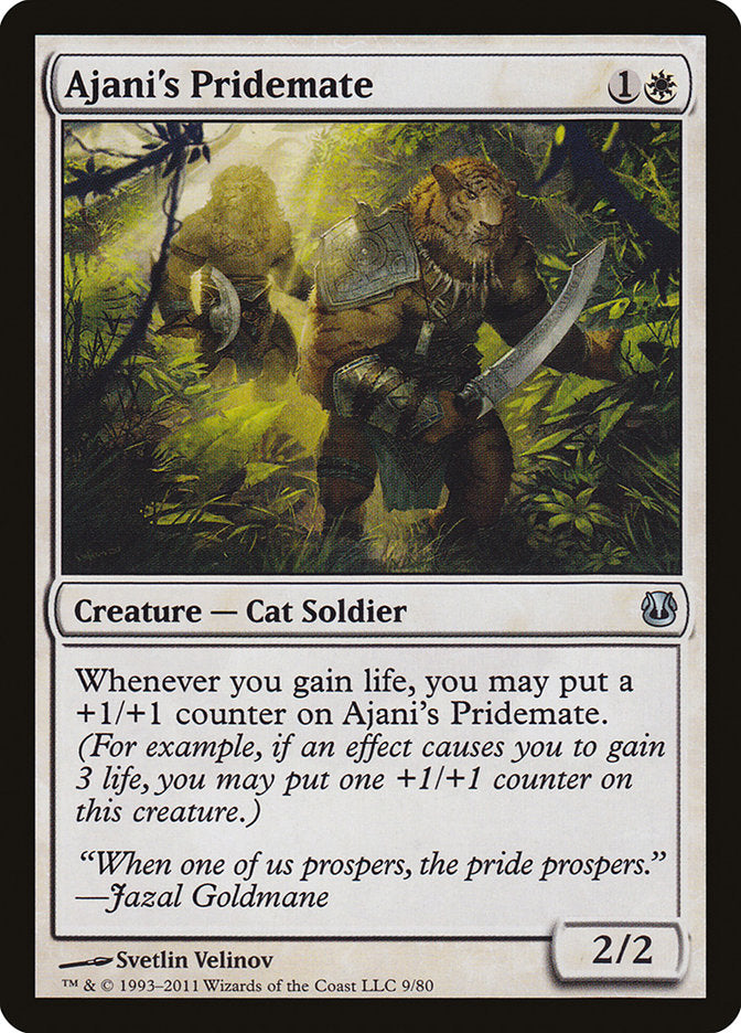 Ajani's Pridemate [Duel Decks: Ajani vs. Nicol Bolas] | Shuffle n Cut Hobbies & Games