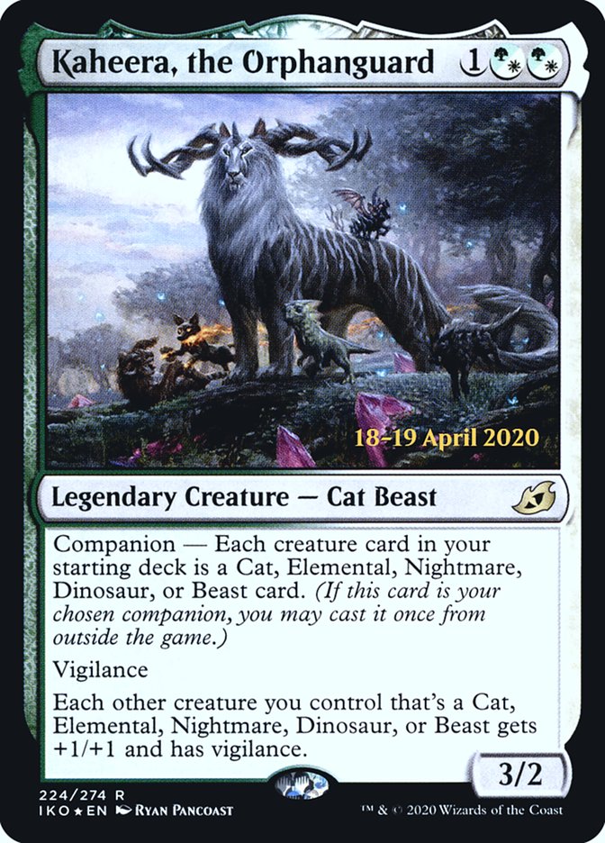 Kaheera, the Orphanguard [Ikoria: Lair of Behemoths Prerelease Promos] | Shuffle n Cut Hobbies & Games