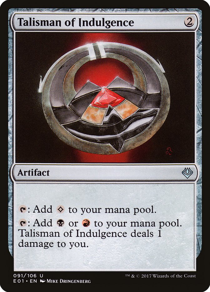 Talisman of Indulgence [Archenemy: Nicol Bolas] | Shuffle n Cut Hobbies & Games