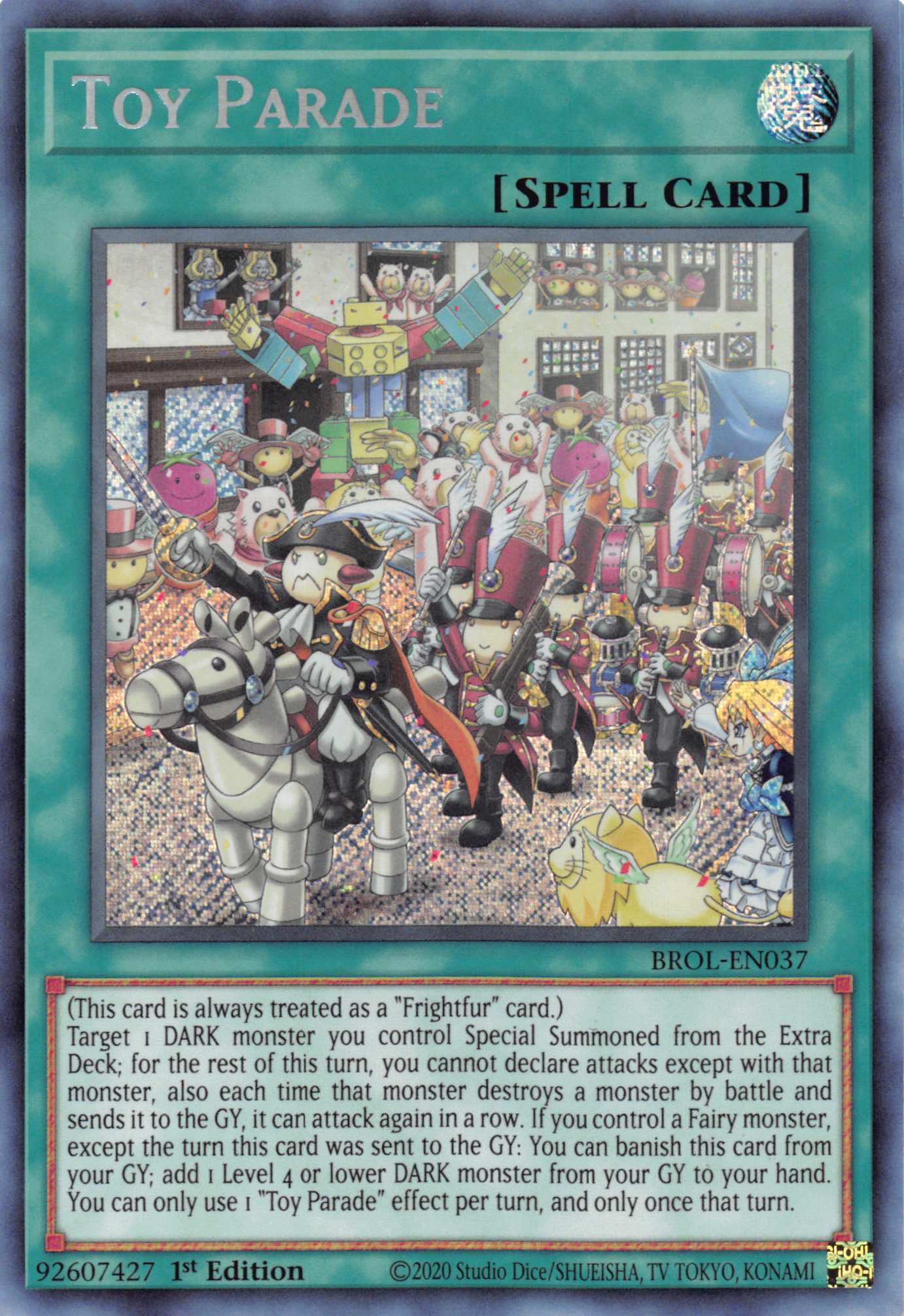 Toy Parade [BROL-EN037] Secret Rare | Shuffle n Cut Hobbies & Games
