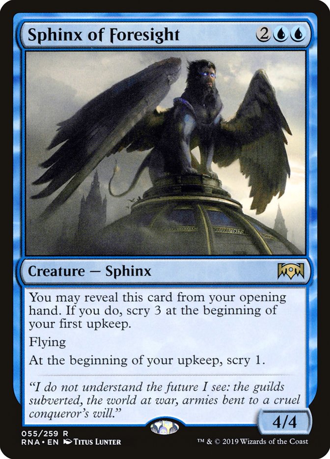 Sphinx of Foresight [Ravnica Allegiance] | Shuffle n Cut Hobbies & Games