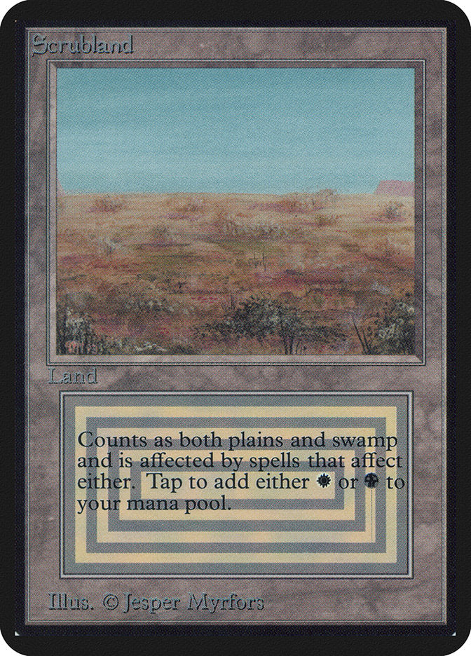 Scrubland [Alpha Edition] | Shuffle n Cut Hobbies & Games