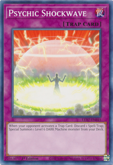 Psychic Shockwave [LED7-EN045] Common | Shuffle n Cut Hobbies & Games