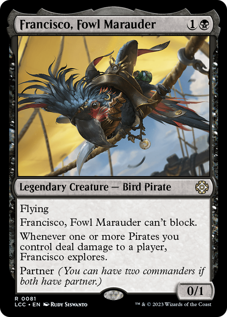 Francisco, Fowl Marauder [The Lost Caverns of Ixalan Commander] | Shuffle n Cut Hobbies & Games