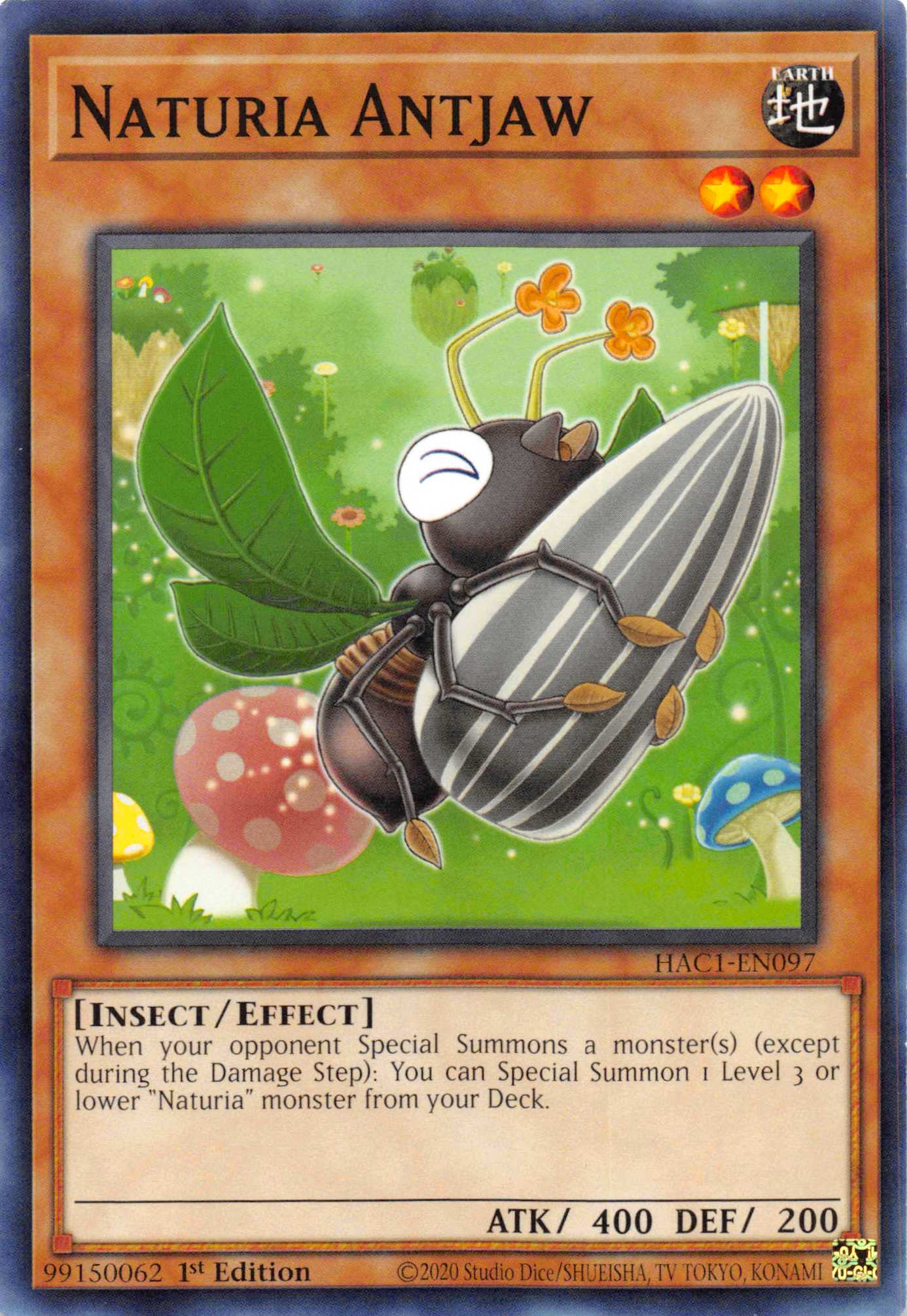 Naturia Antjaw [HAC1-EN097] Common | Shuffle n Cut Hobbies & Games