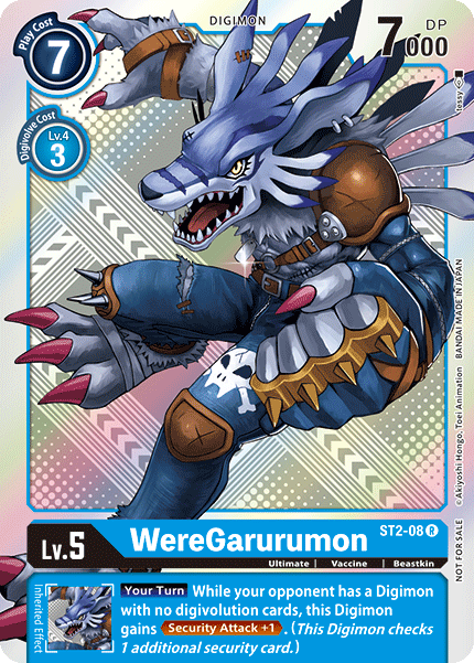 WereGarurumon [ST2-08] (Tournament Pack 2) [Starter Deck: Cocytus Blue Promos] | Shuffle n Cut Hobbies & Games