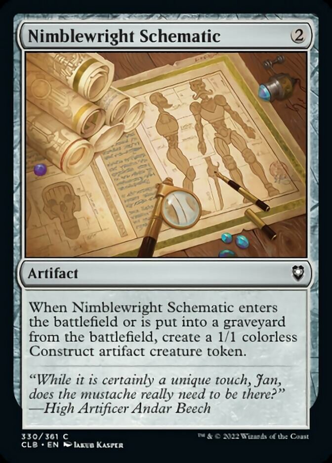 Nimblewright Schematic [Commander Legends: Battle for Baldur's Gate] | Shuffle n Cut Hobbies & Games