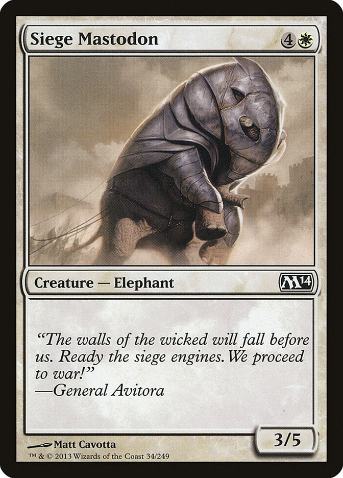 Siege Mastodon [Magic 2014] | Shuffle n Cut Hobbies & Games