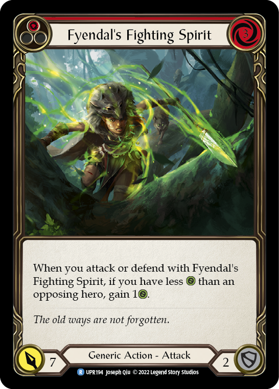 Fyendal's Fighting Spirit (Red) [UPR194] (Uprising)  Rainbow Foil | Shuffle n Cut Hobbies & Games