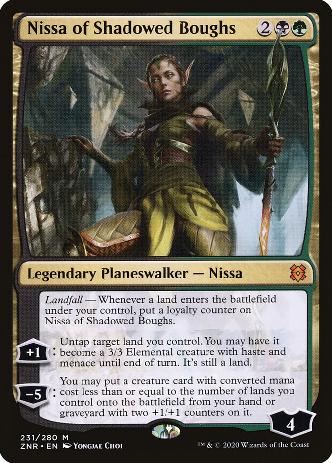 Nissa of Shadowed Boughs [Zendikar Rising] | Shuffle n Cut Hobbies & Games