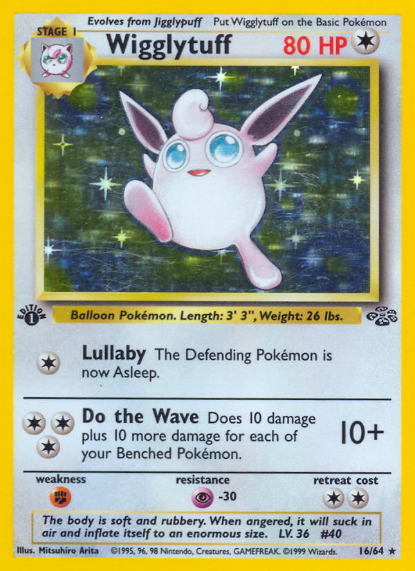 Wigglytuff (16/64) [Jungle 1st Edition] | Shuffle n Cut Hobbies & Games