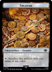 Treasure // Wraith Double-Sided Token [The Lord of the Rings: Tales of Middle-Earth Commander Tokens] | Shuffle n Cut Hobbies & Games