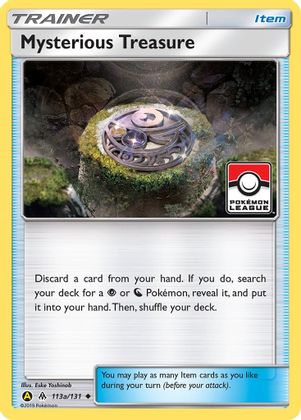 Mysterious Treasure (113a/131) (League Promo) [Sun & Moon: Forbidden Light] | Shuffle n Cut Hobbies & Games